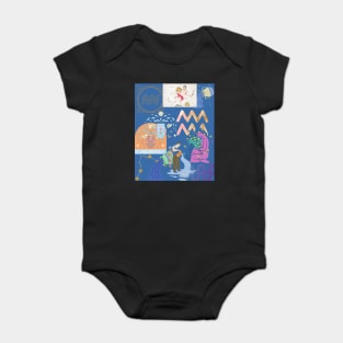 Zodaic Aquarius Design Baby Bodysuit